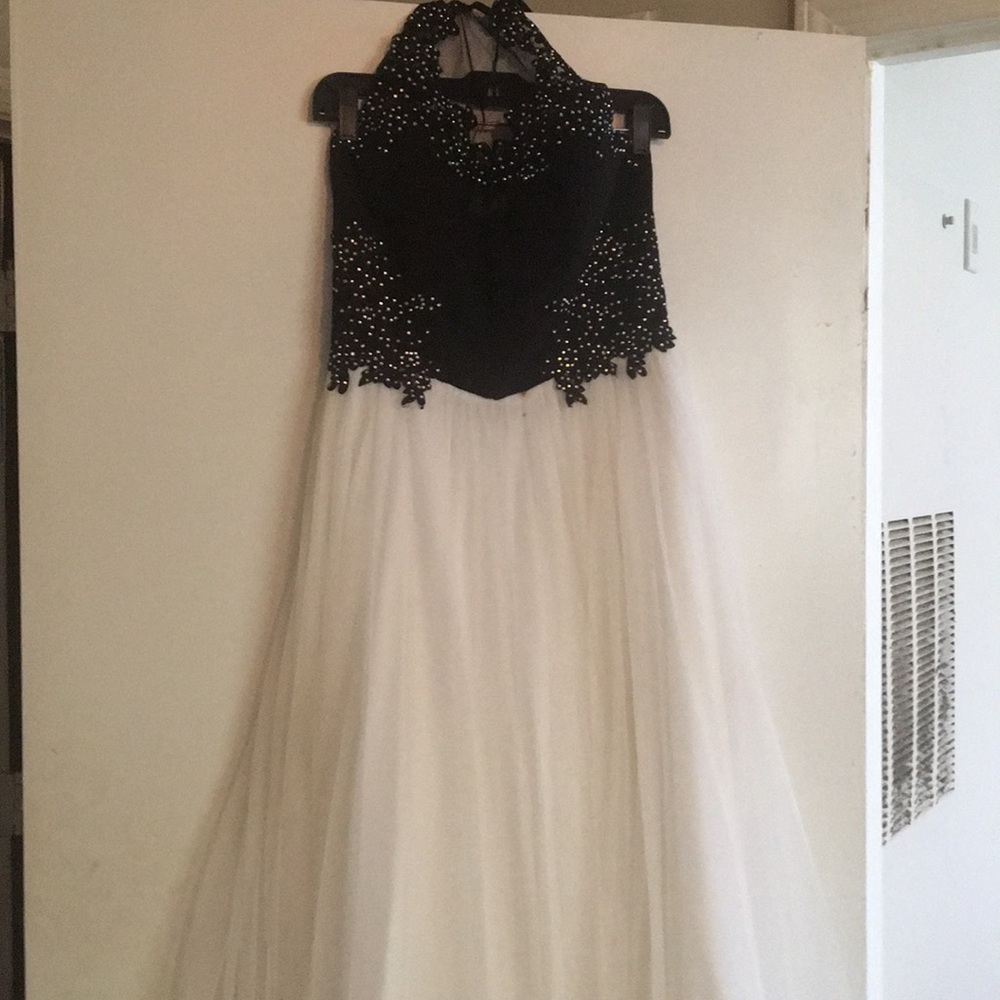 Black and white Prim Dress